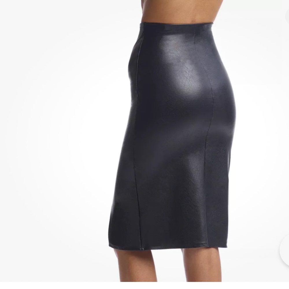 Commando Faux leather side slit skirt sz XL - Picture 4 of 11